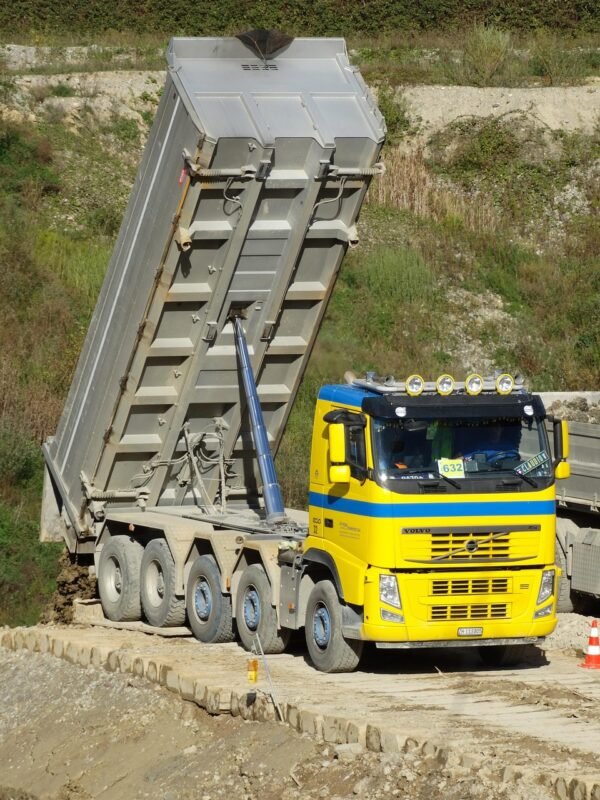 dump truck, truck, gravel plant, unloading point, earth, earth material, unload, construction work, construction site, building, dump truck, dump truck, dump truck, dump truck, dump truck